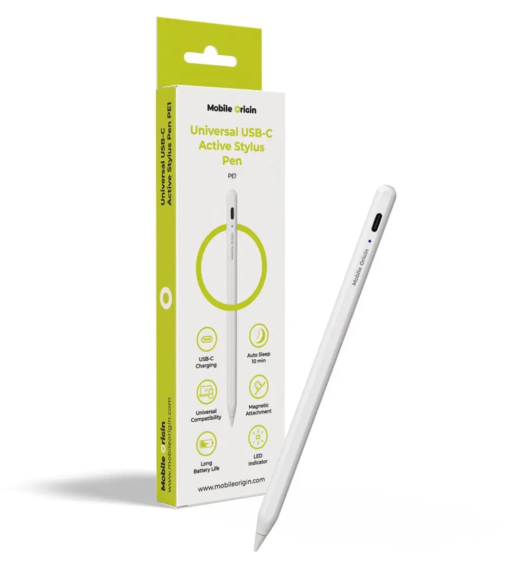 Mobile Origin PE1 Universele USB-C Styluspen