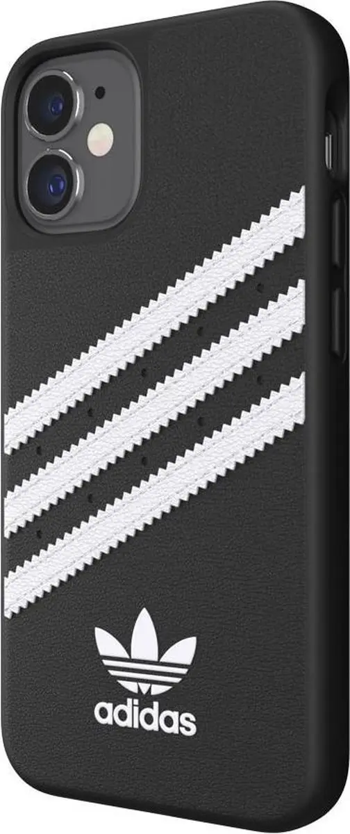 Adidas Moulded Case PU iPhone 12 Mini Hoesje - Zwart - afbeelding 4 van 6