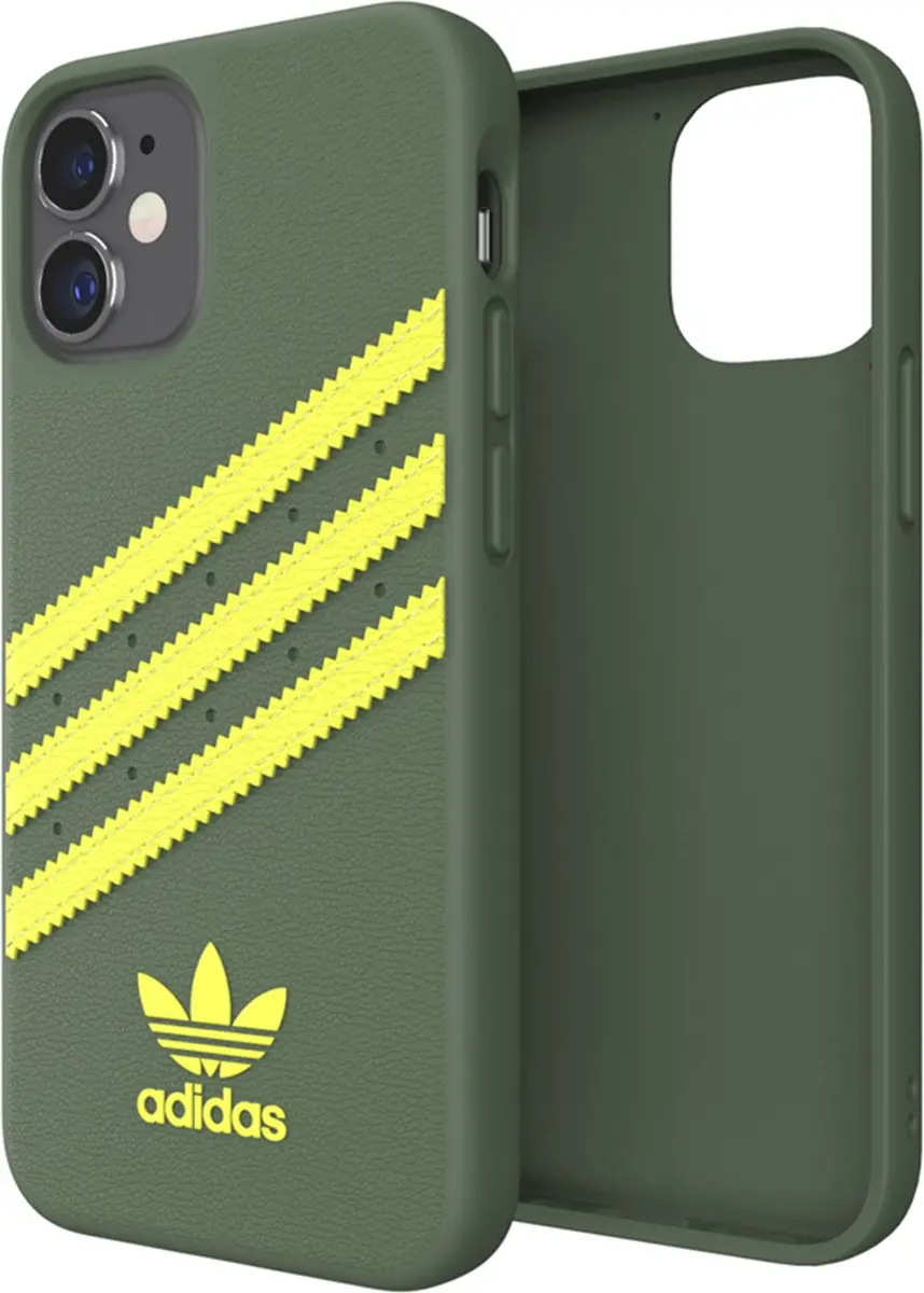 Adidas iPhone 12 Mini Hoesje - Groen/Geel - afbeelding 2 van 6