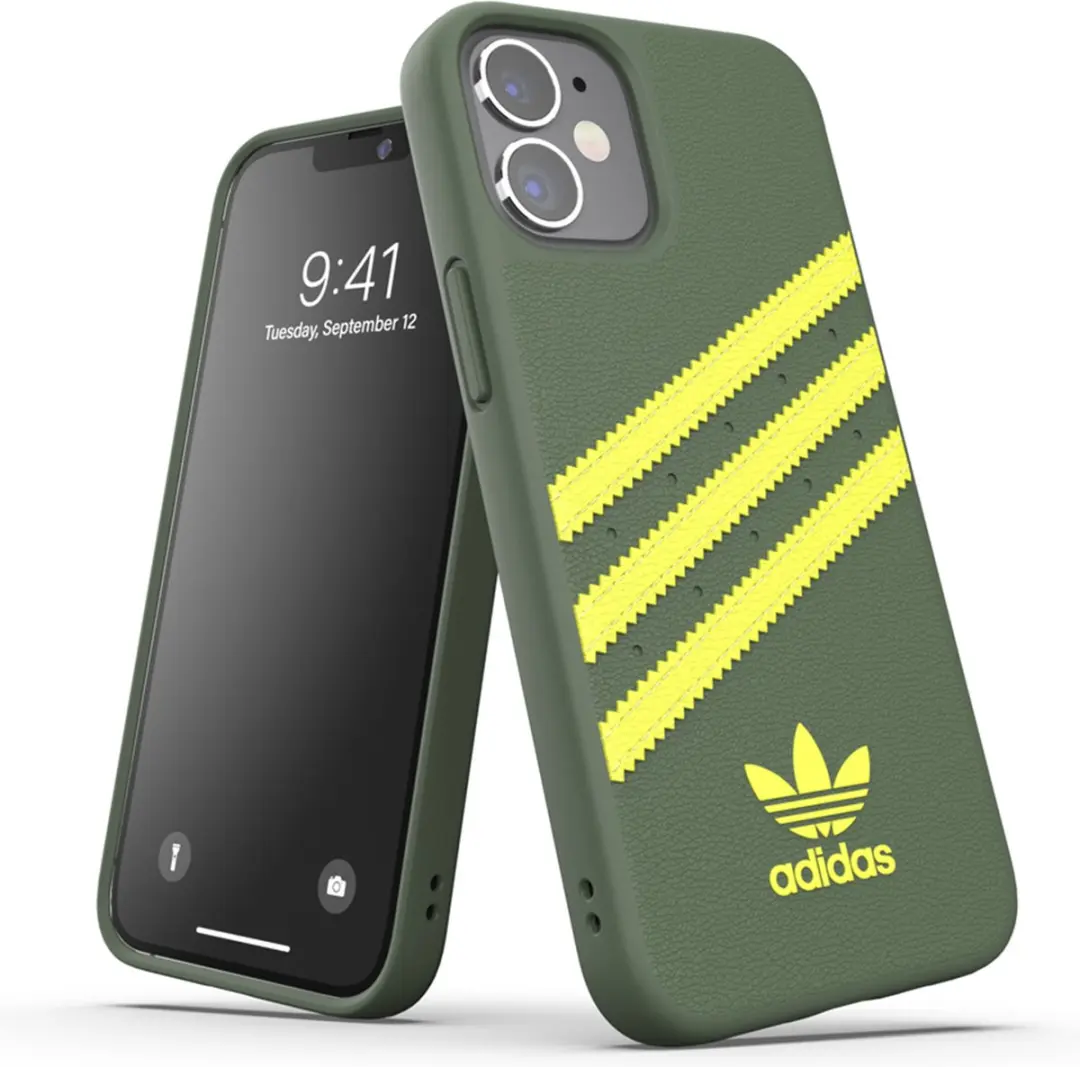 Adidas iPhone 12 Mini Hoesje - Groen/Geel - afbeelding 5 van 6