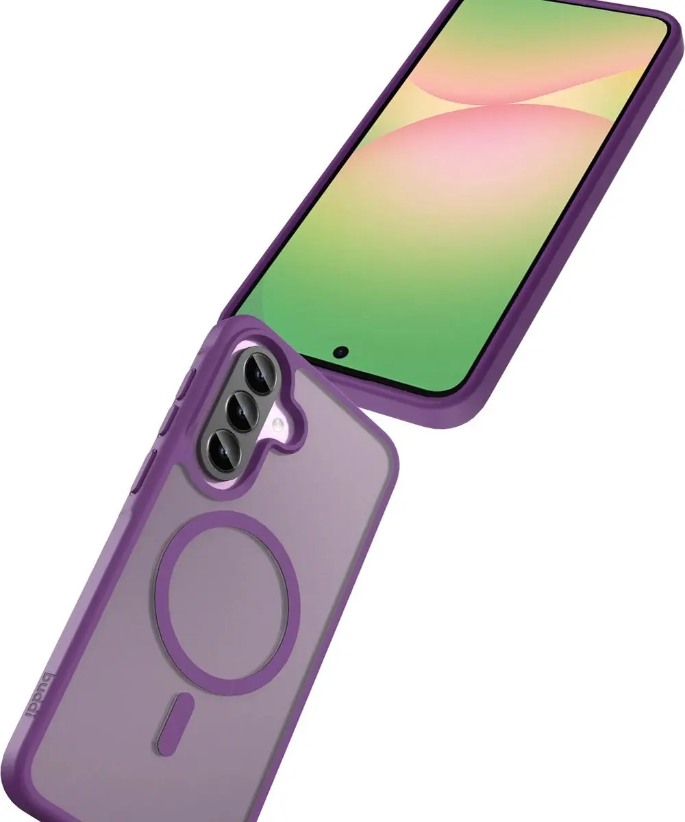 Buddi Frost Hoesje Samsung Galaxy A56 - Mat Paars - MagSafe - afbeelding 3 van 6