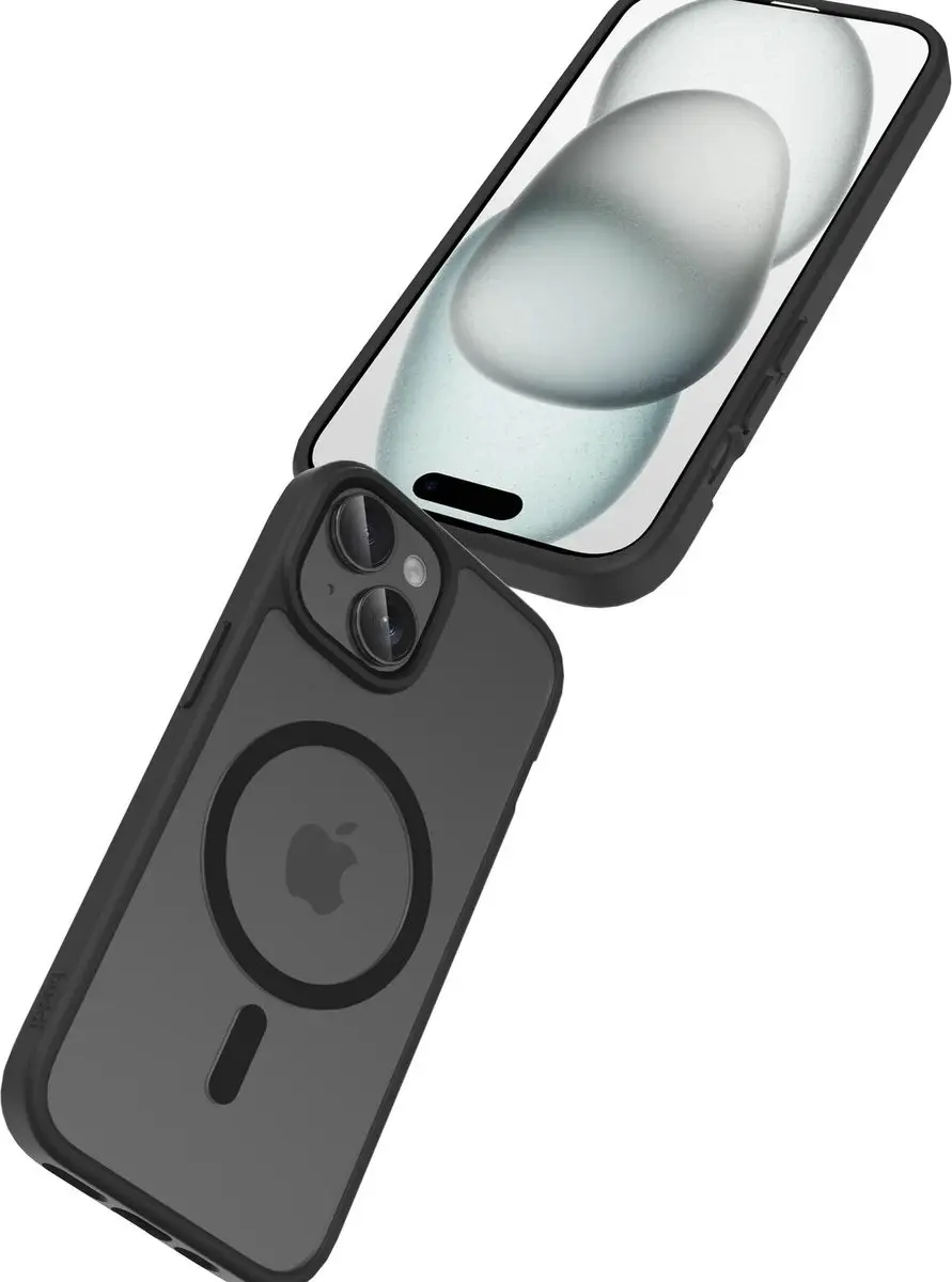 Buddi Frost iPhone 13/14/15/16e/17e Hoesje - Mat Zwart - MagSafe - afbeelding 3 van 6