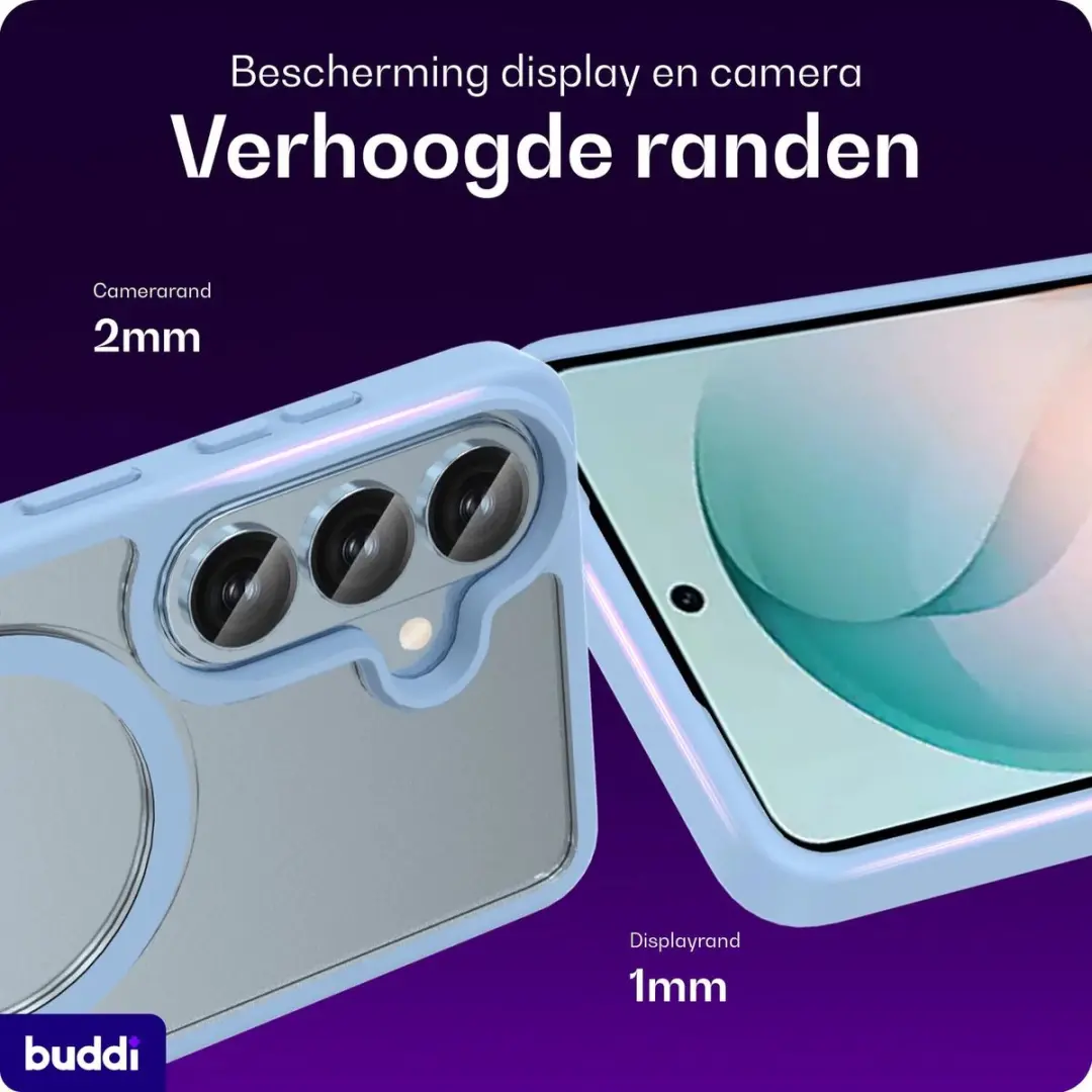 Buddi Frost Samsung Galaxy S26 Plus Hoesje - Mat Licht Blauw - afbeelding 2 van 6