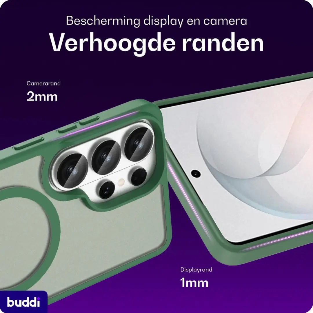 Buddi Frost Samsung Galaxy S26 Ultra Hoesje - Mat Groen - afbeelding 2 van 6