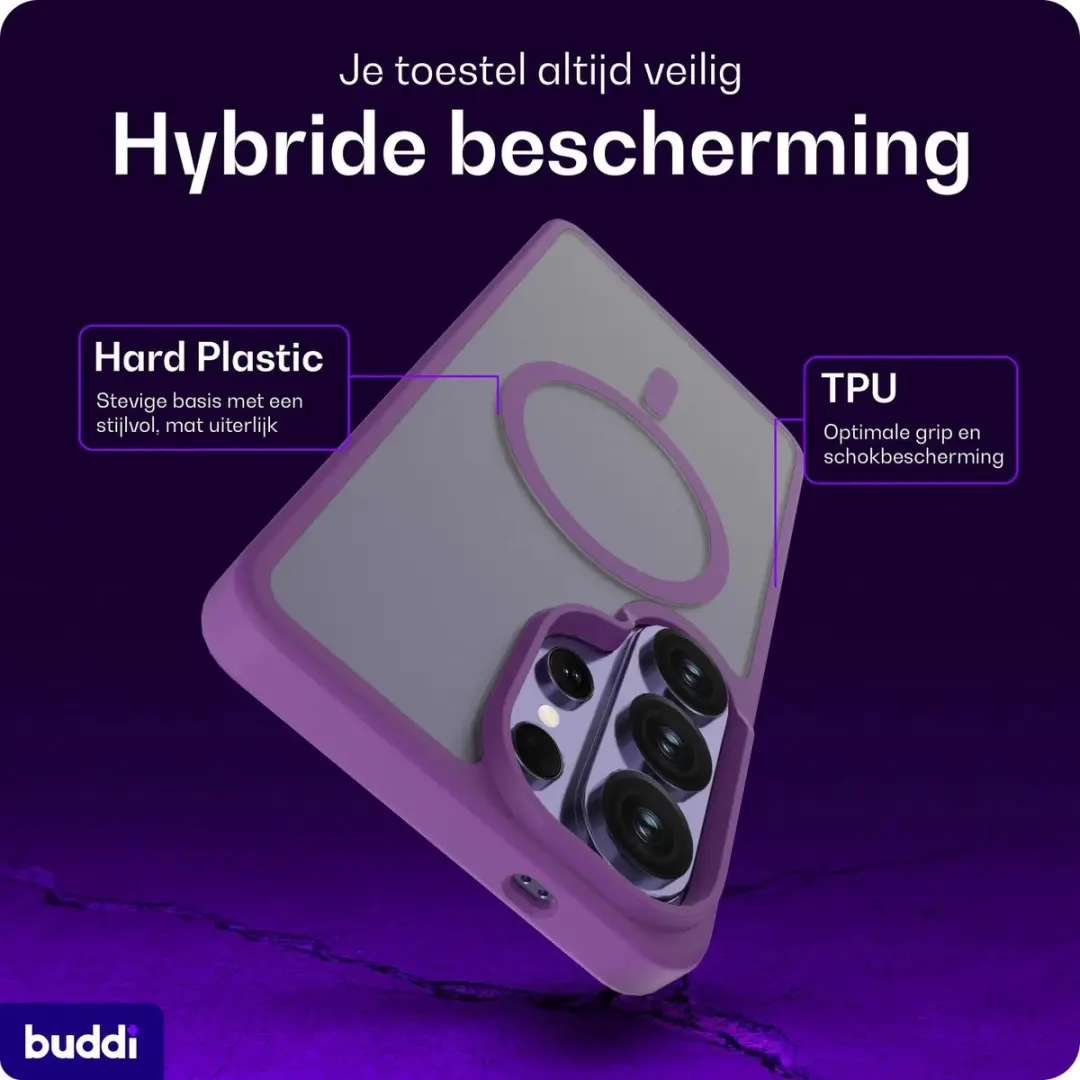 Buddi Frost Hoesje Samsung Galaxy S26 Ultra - Mat Paars - afbeelding 6 van 6