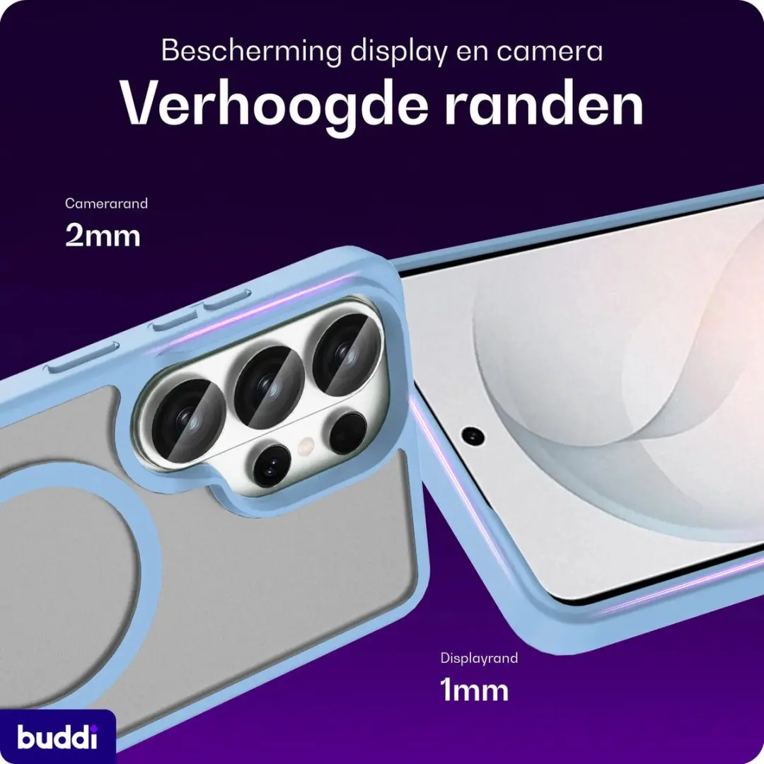 Buddi Frost Samsung Galaxy S26 Ultra Hoesje - Mat Licht Blauw - afbeelding 2 van 6