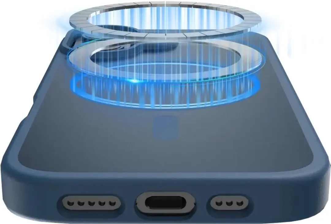 Buddi Frost iPhone 17 Hoesje - Mat Donkerblauw - MagSafe - afbeelding 4 van 6