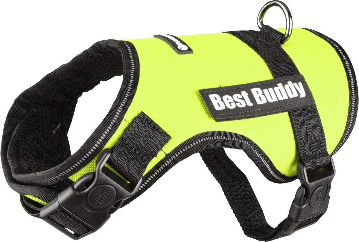 Flamingo Harnas Best Buddy Uranus Neon Groen S 50-70cm