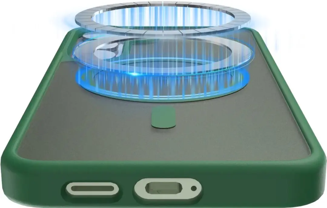 Buddi Frost Hoesje Mat Groen voor Samsung Galaxy S24/S25 - MagSafe - afbeelding 6 van 6