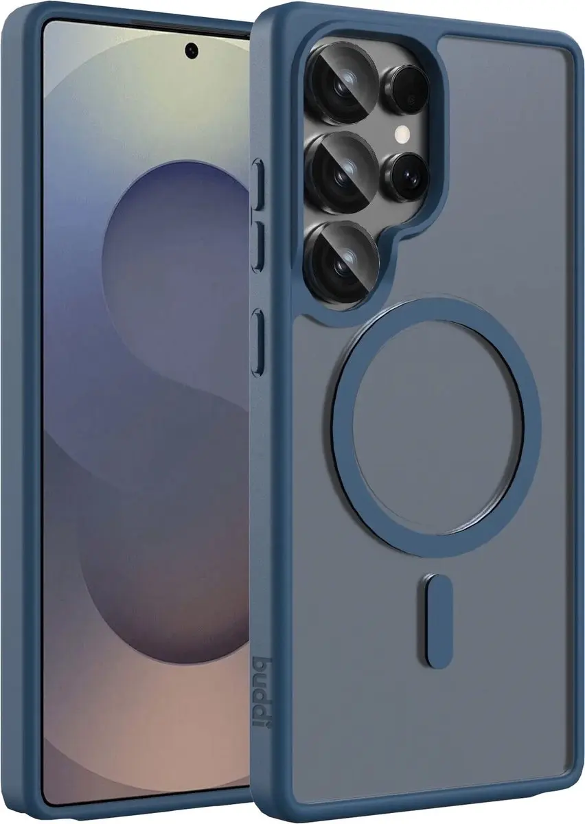 Buddi Frost Hoesje Samsung Galaxy S25 Ultra - Mat Donkerblauw