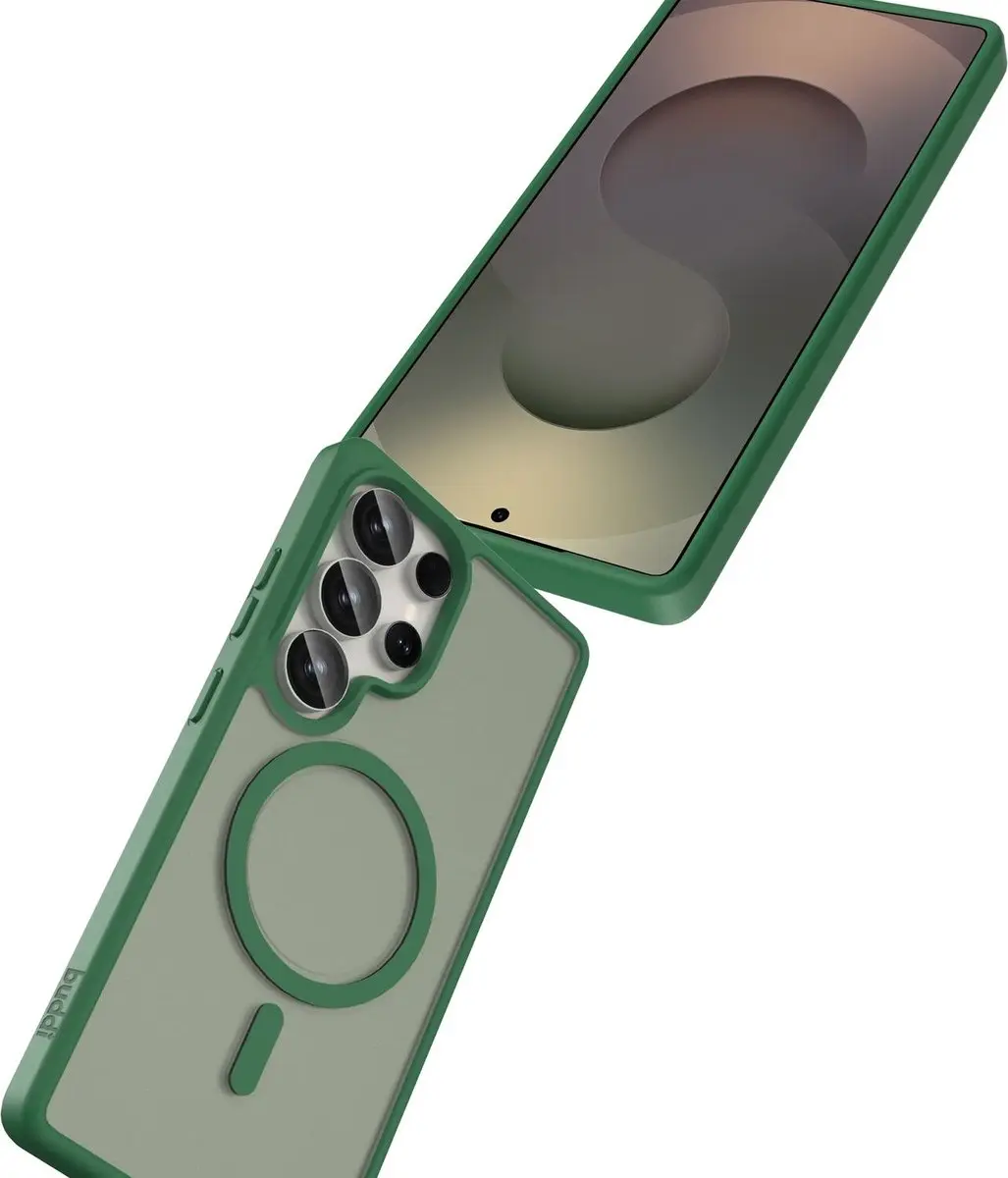 Buddi Frost Hoesje Samsung Galaxy S25 Ultra - Mat Groen - afbeelding 3 van 6