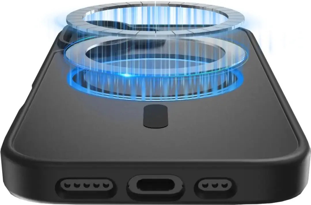 Buddi Frost iPhone 16 Hoesje - Mat Zwart - MagSafe - afbeelding 3 van 6
