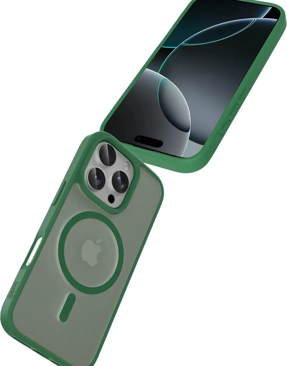 Buddi Frost iPhone 16 Pro Hoesje - Mat Groen - afbeelding 4 van 6