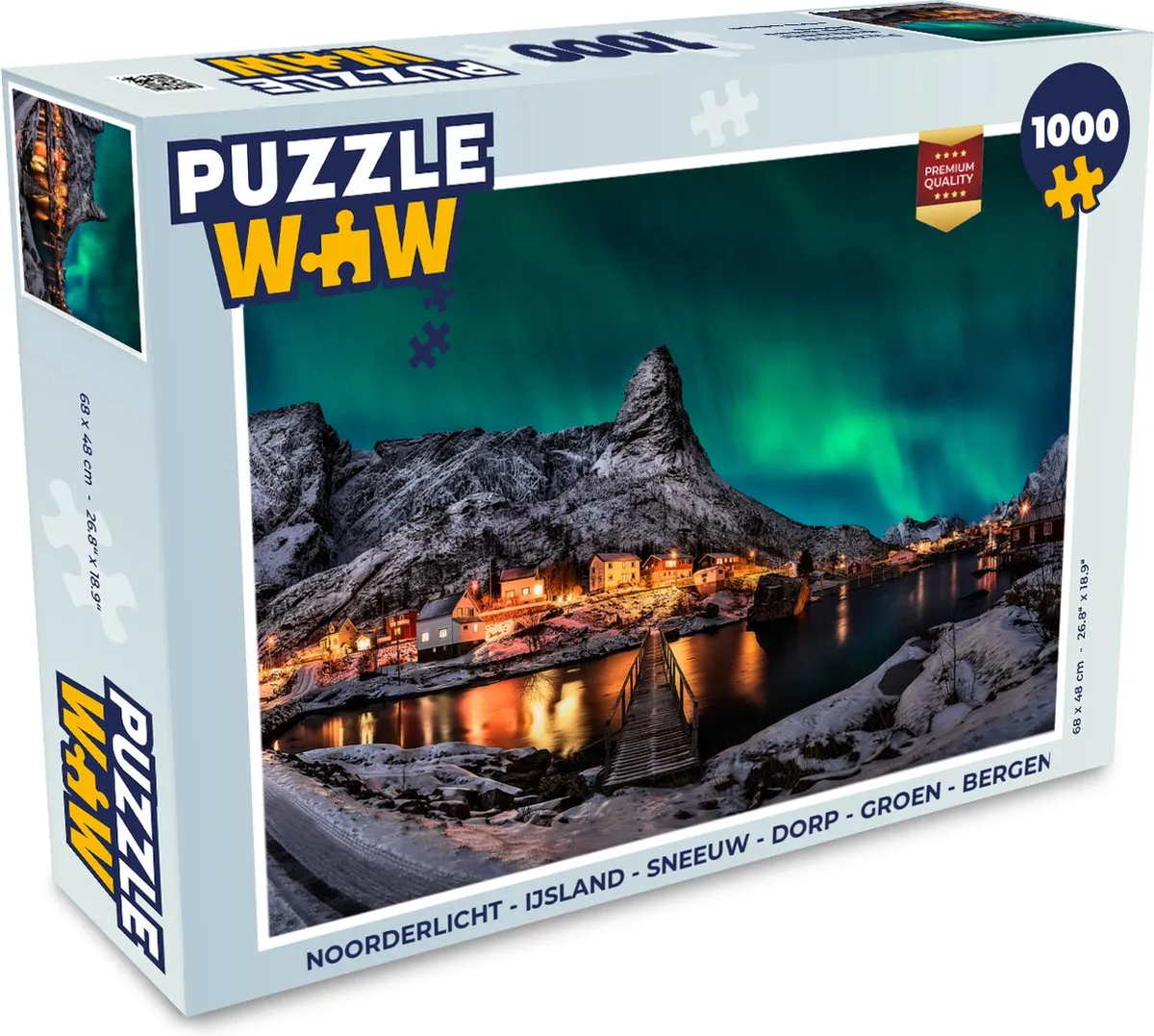 PuzzleWow Noorderlicht Legpuzzel 1000 Stuks - Multicolor