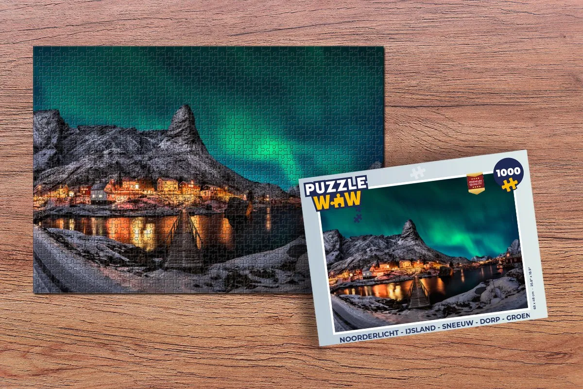 PuzzleWow Noorderlicht Legpuzzel 1000 Stuks - Multicolor