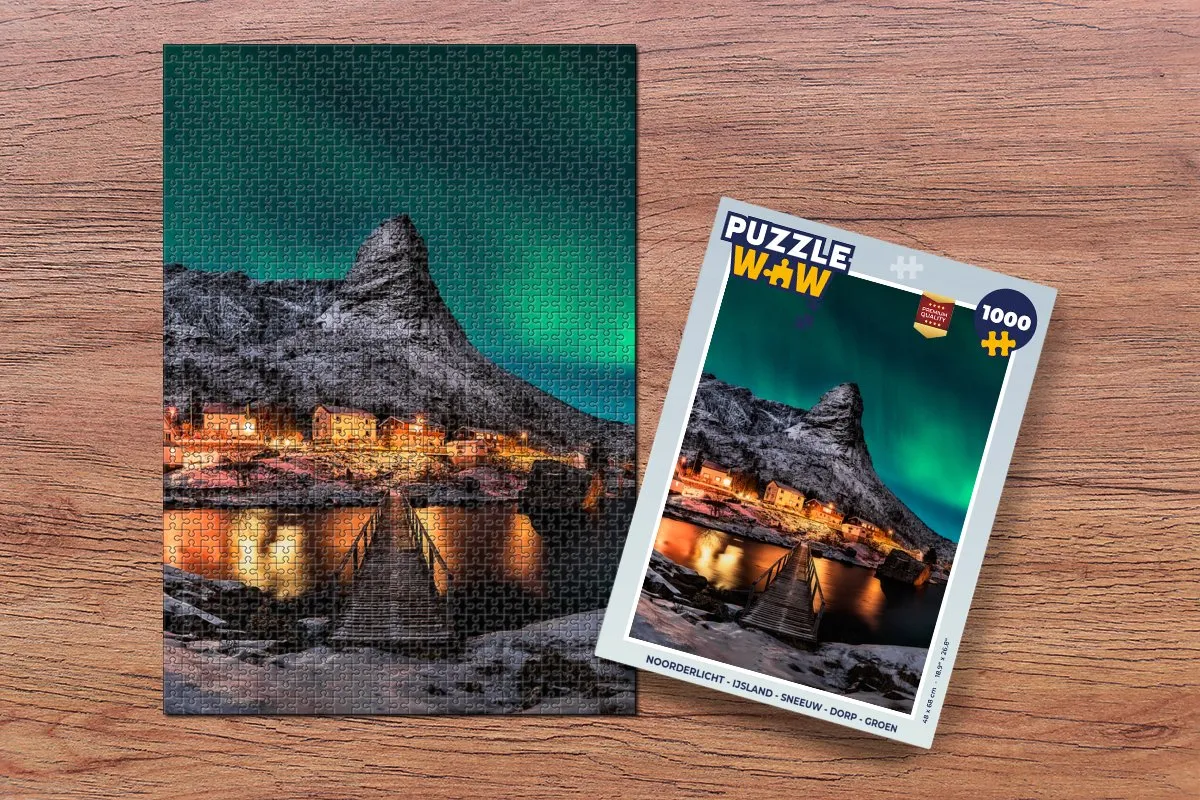 PuzzleWow Noorderlicht Legpuzzel 1000 Stuks - Multicolor