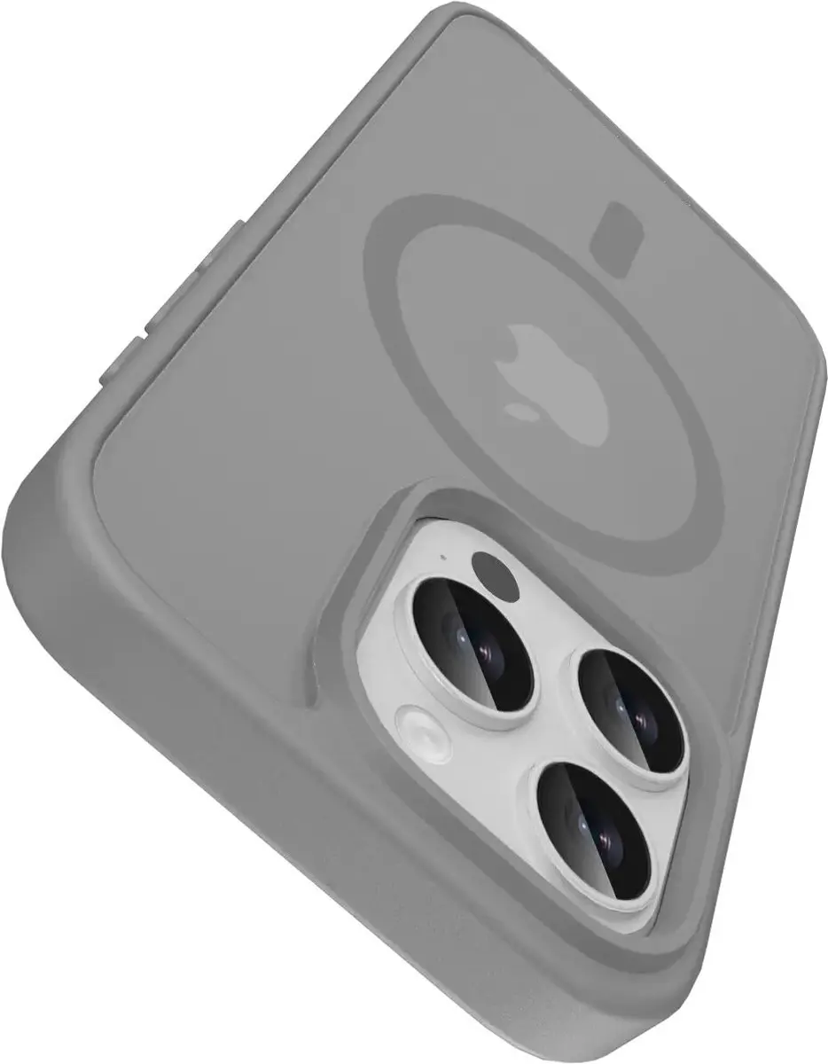 Buddi Frost iPhone 15 Pro Max Hoesje - Mat Grijs - afbeelding 4 van 6