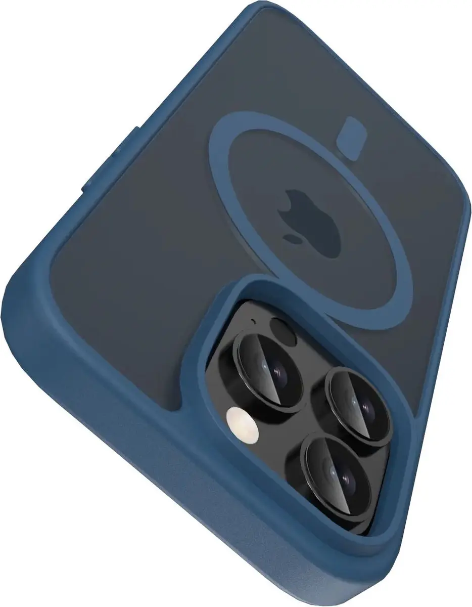 Buddi Frost iPhone 14 Pro Max Hoesje - Mat Donkerblauw - afbeelding 6 van 6