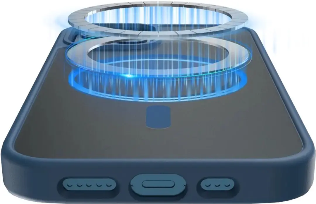 Buddi Frost iPhone 12/12 Pro Hoesje - Mat Donkerblauw - MagSafe - afbeelding 5 van 6