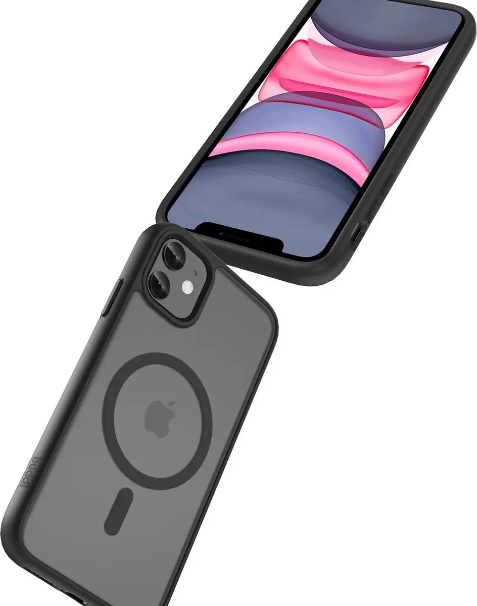 Buddi Frost iPhone 11 Hoesje - Mat Zwart - MagSafe - afbeelding 3 van 6