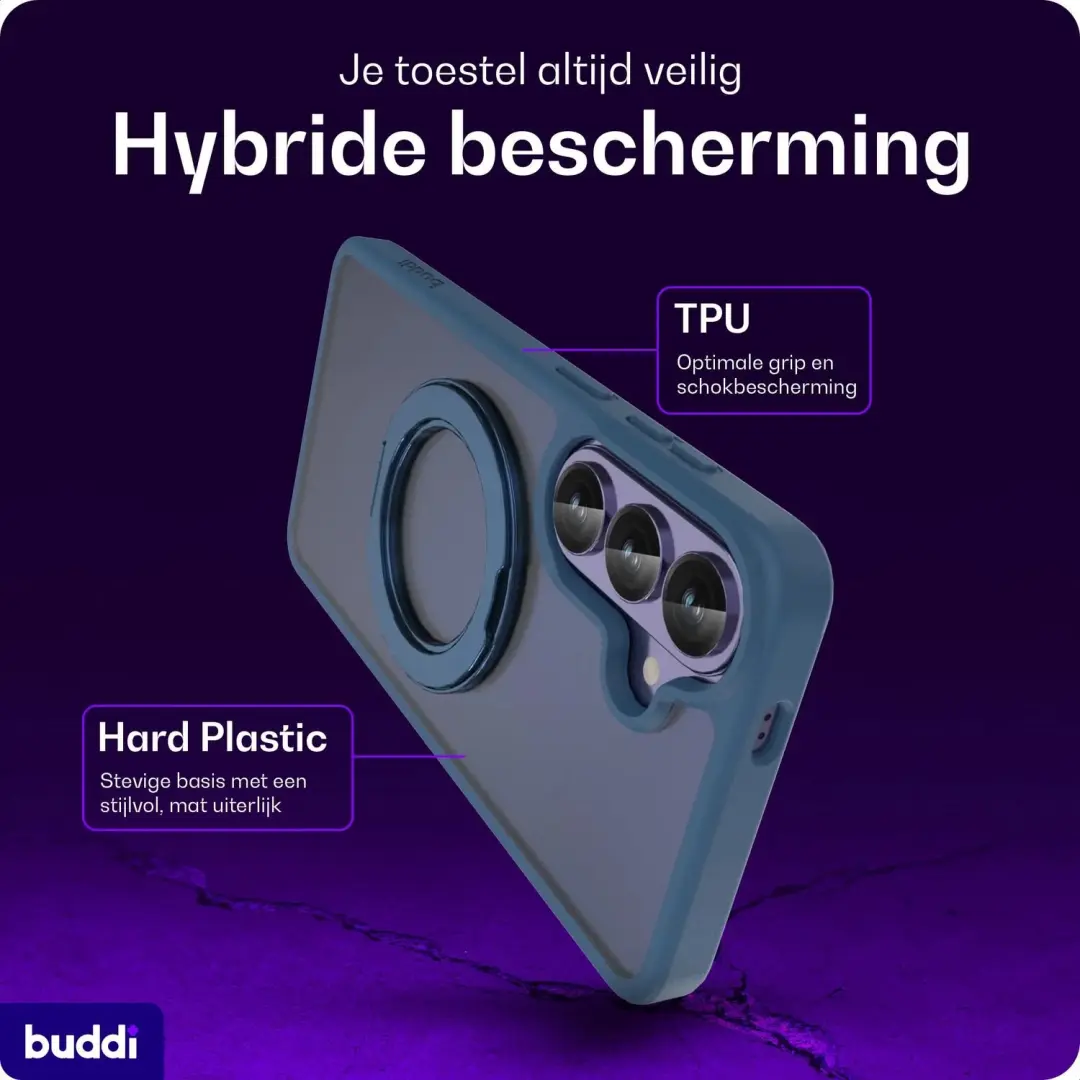 Buddi Frost Samsung Galaxy S26 Hoesje - Mat Donkerblauw - MagSafe - afbeelding 2 van 6