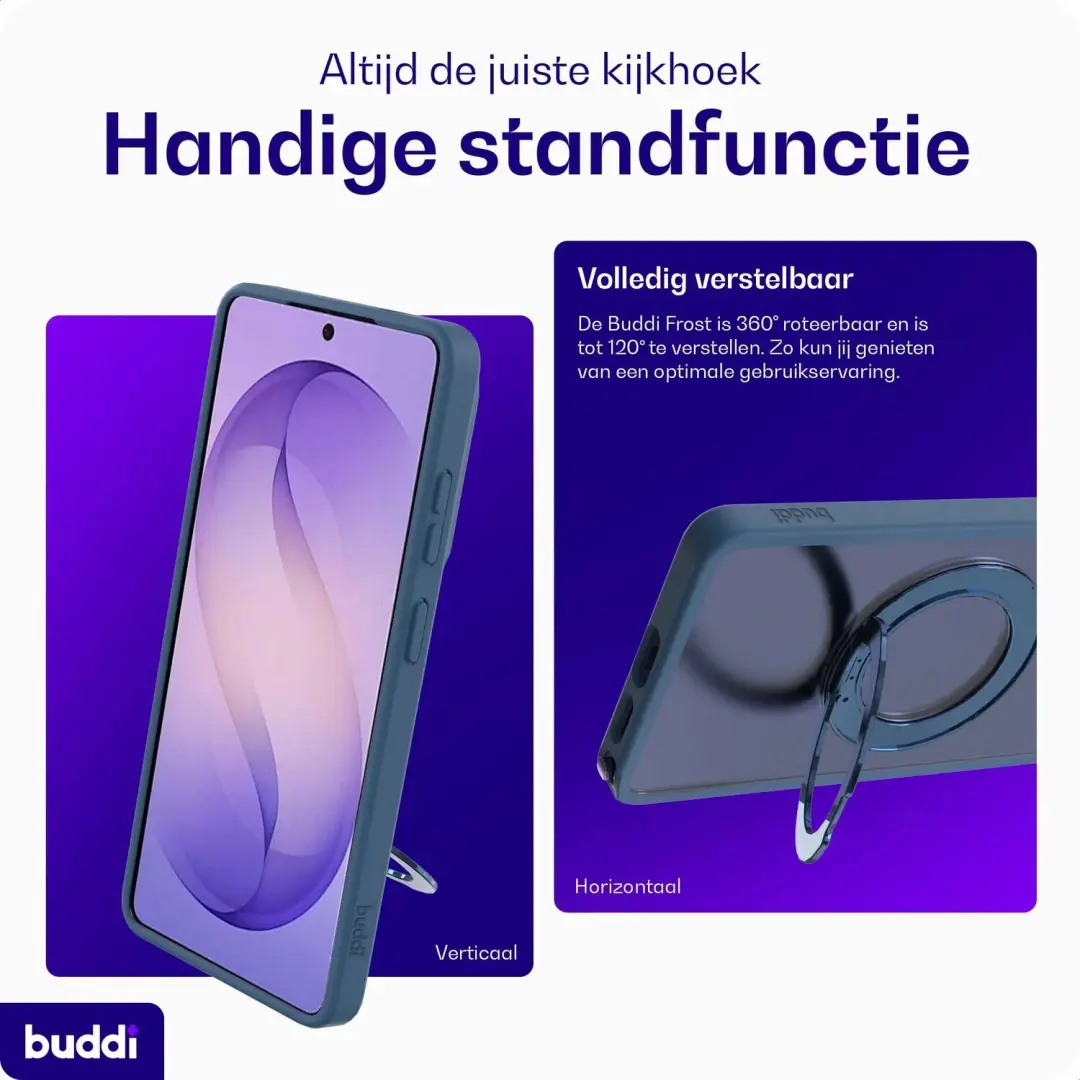 Buddi Frost Hoesje Samsung Galaxy S26 Ultra - Mat Donkerblauw - MagSafe - afbeelding 2 van 6