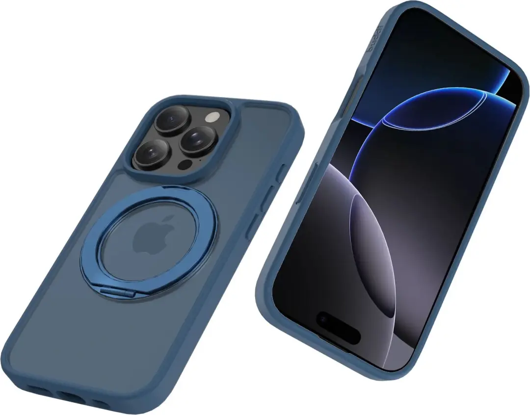 Buddi Frost iPhone 16 Pro Hoesje - Mat Donkerblauw - MagSafe - afbeelding 3 van 6