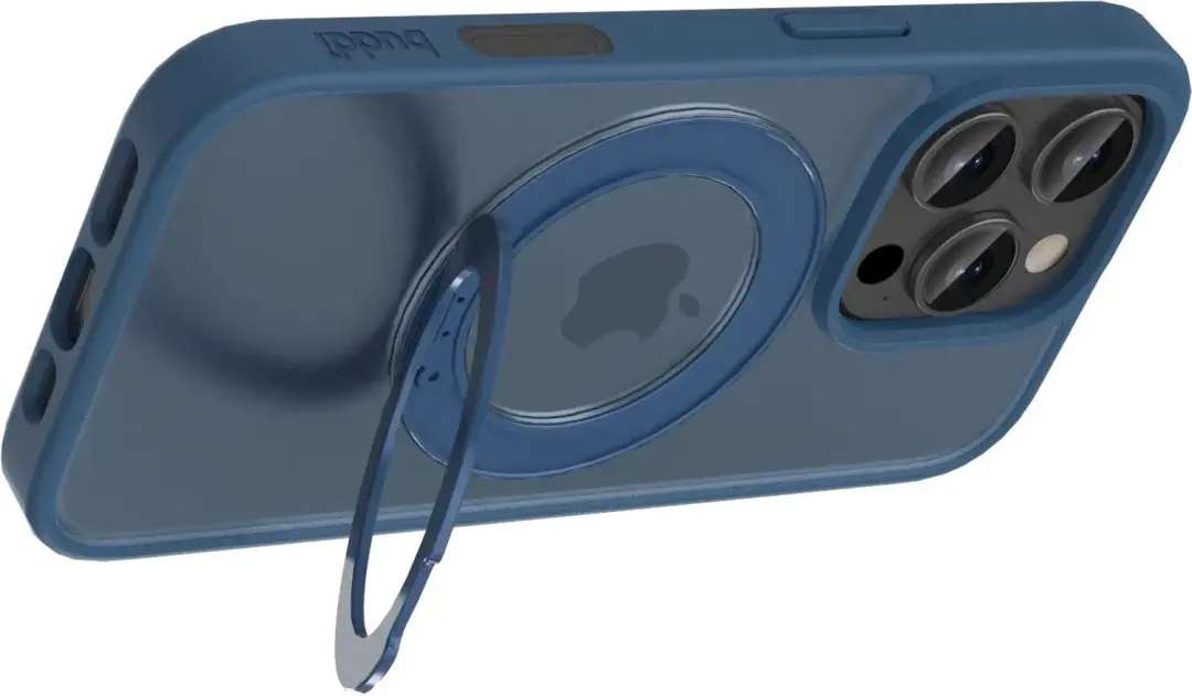 Buddi Frost iPhone 16 Pro Hoesje - Mat Donkerblauw - MagSafe - afbeelding 5 van 6