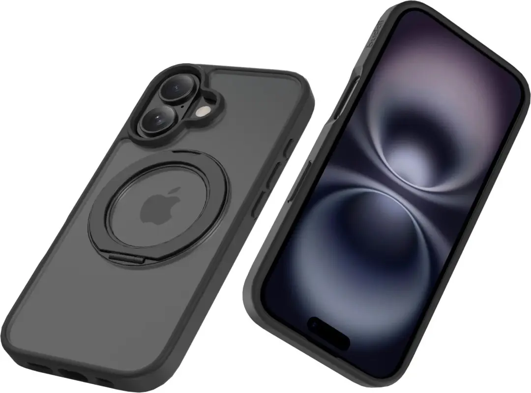 Buddi Frost iPhone 16 Hoesje - Mat Zwart - MagSafe - afbeelding 3 van 6