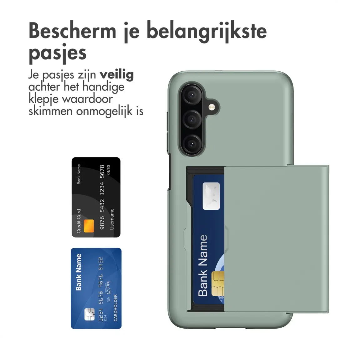 Imoshion Hoesje met Pasjeshouder Groen - Samsung Galaxy A27 - afbeelding 2 van 6
