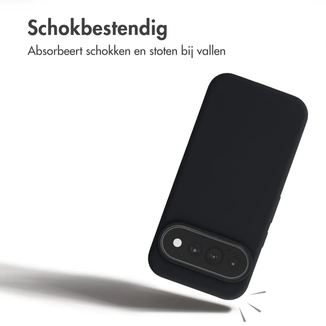 Accezz Liquid Silicone Backcover MagSafe - Zwart - afbeelding 6 van 6