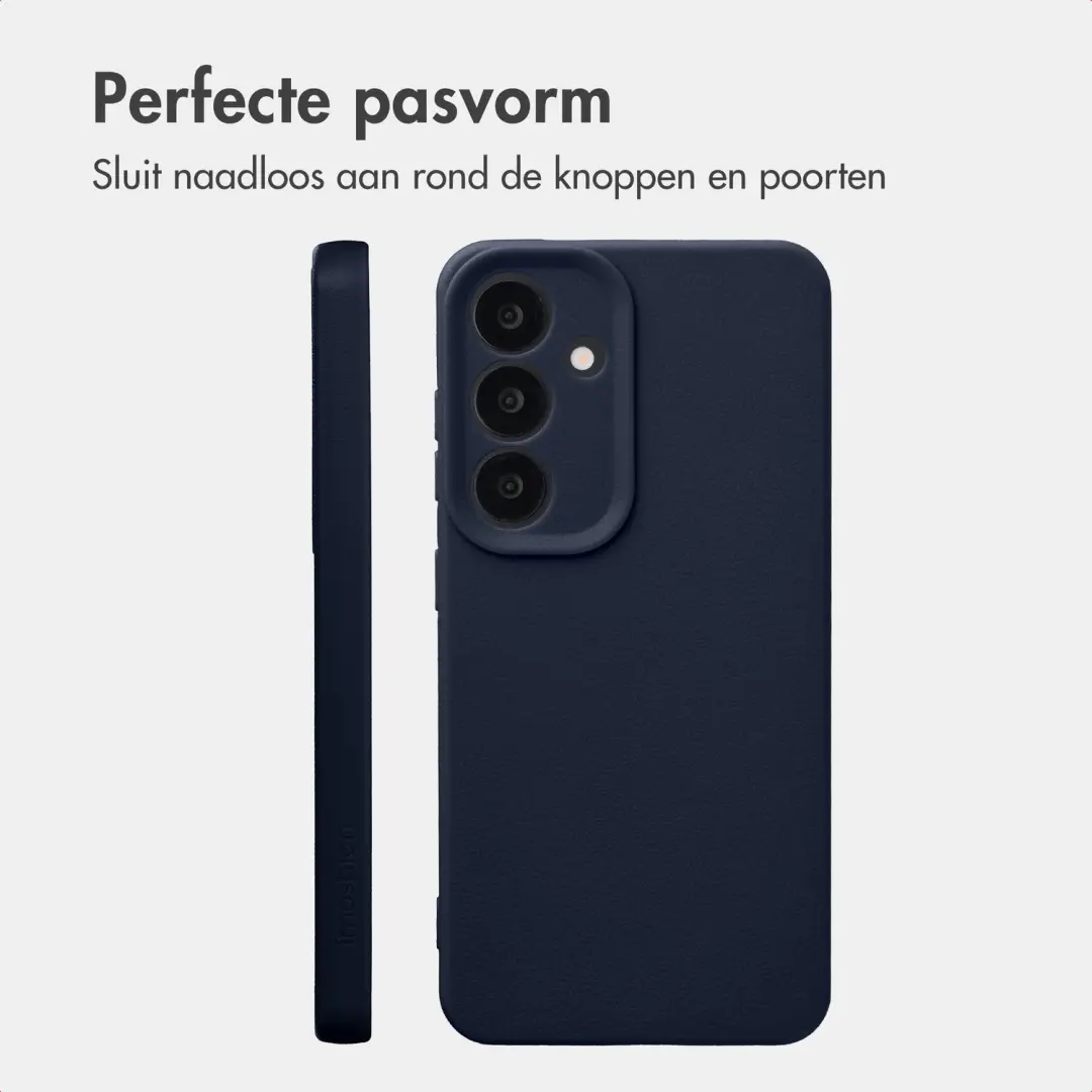 Imoshion Texture Backcover Samsung Galaxy S25 - Donkerblauw - afbeelding 6 van 6