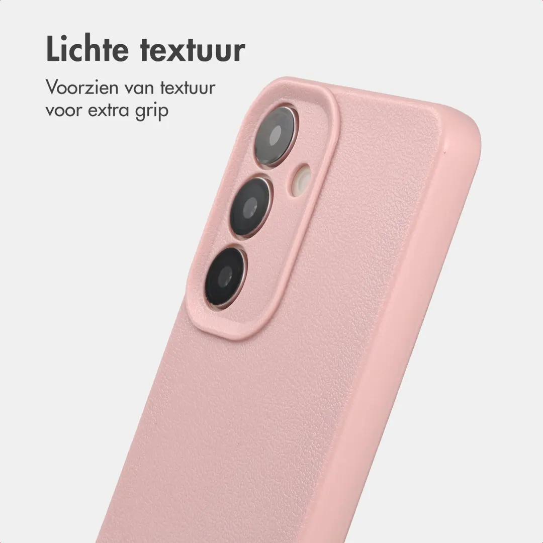 Imoshion Texture Backcover Samsung Galaxy S25 - Roze - afbeelding 3 van 6