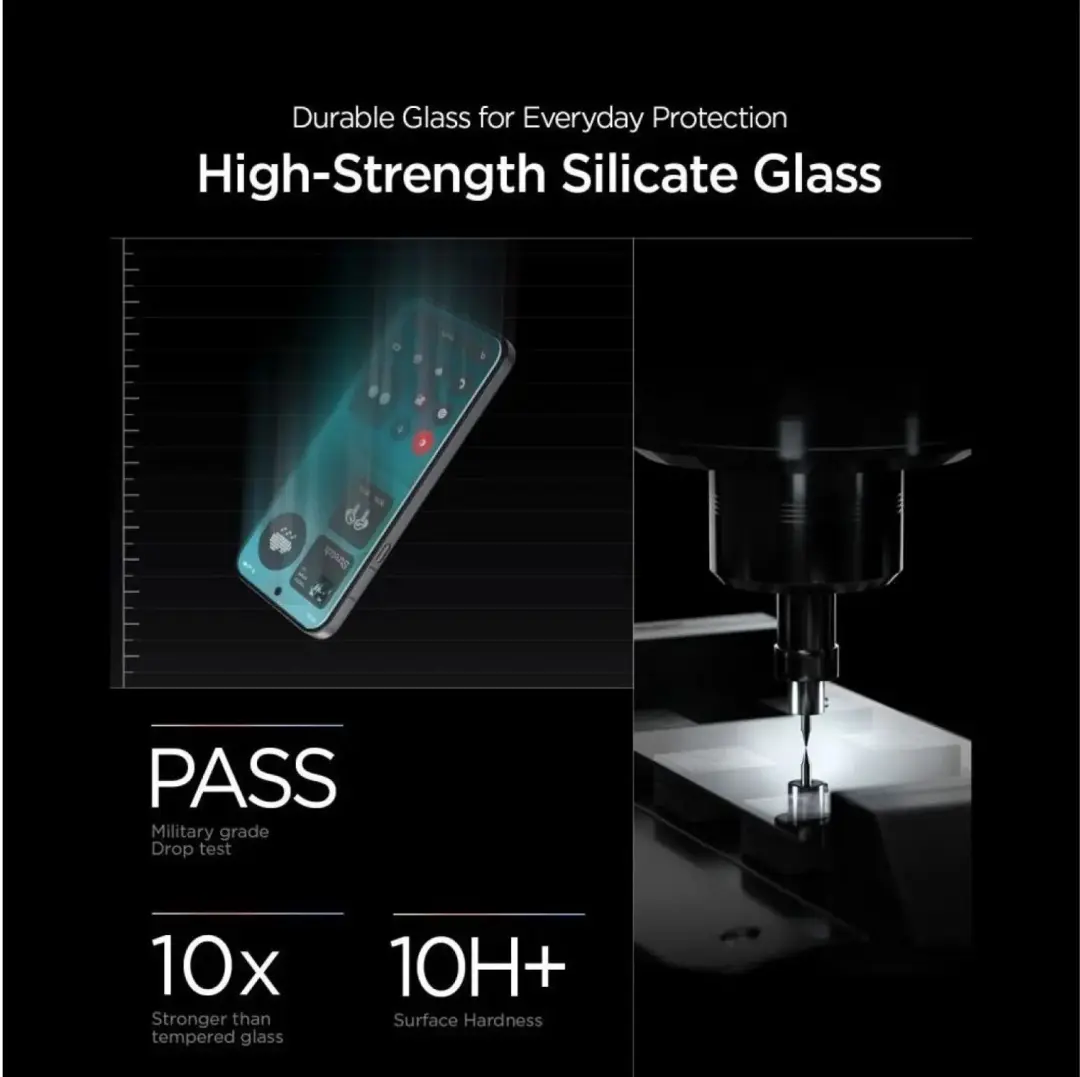 Spigen Glas.tR EZ-FIT Pro AGL11681 - Nothing Phone (4a) Pro - 2 Stuks - afbeelding 3 van 6