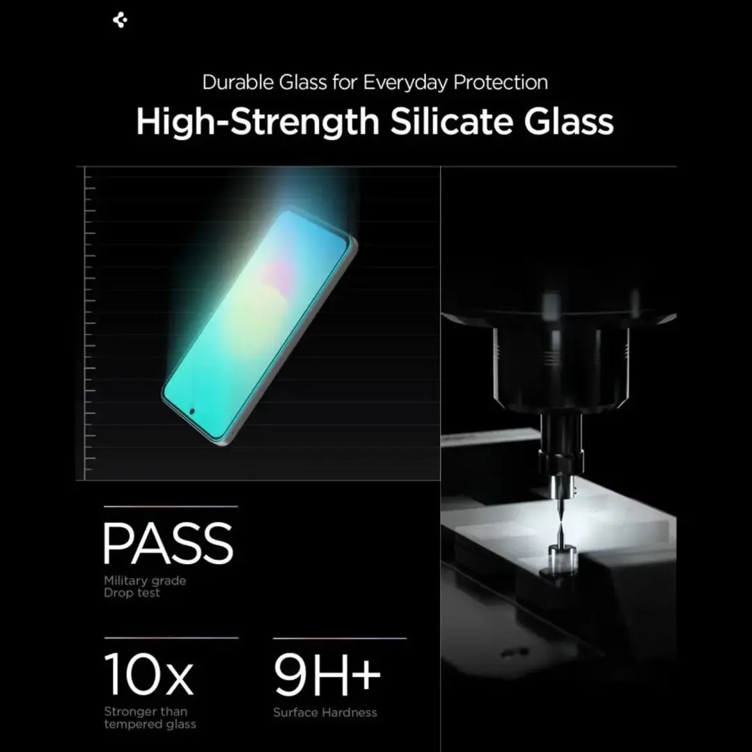 Spigen EZ Fit Glas.tR voor Samsung Galaxy A27 - 2 Stuks - afbeelding 3 van 6