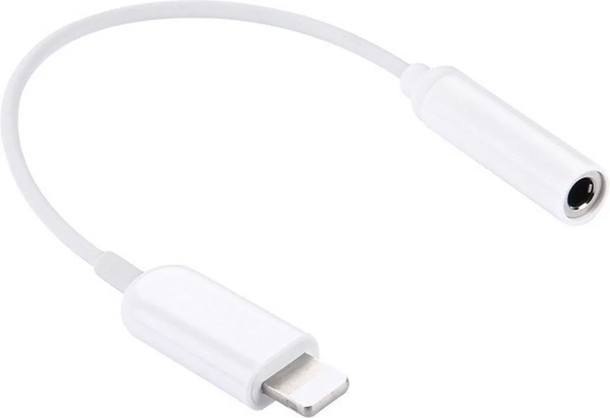 Apple Lightning naar 3.5mm Adapter - Wit
