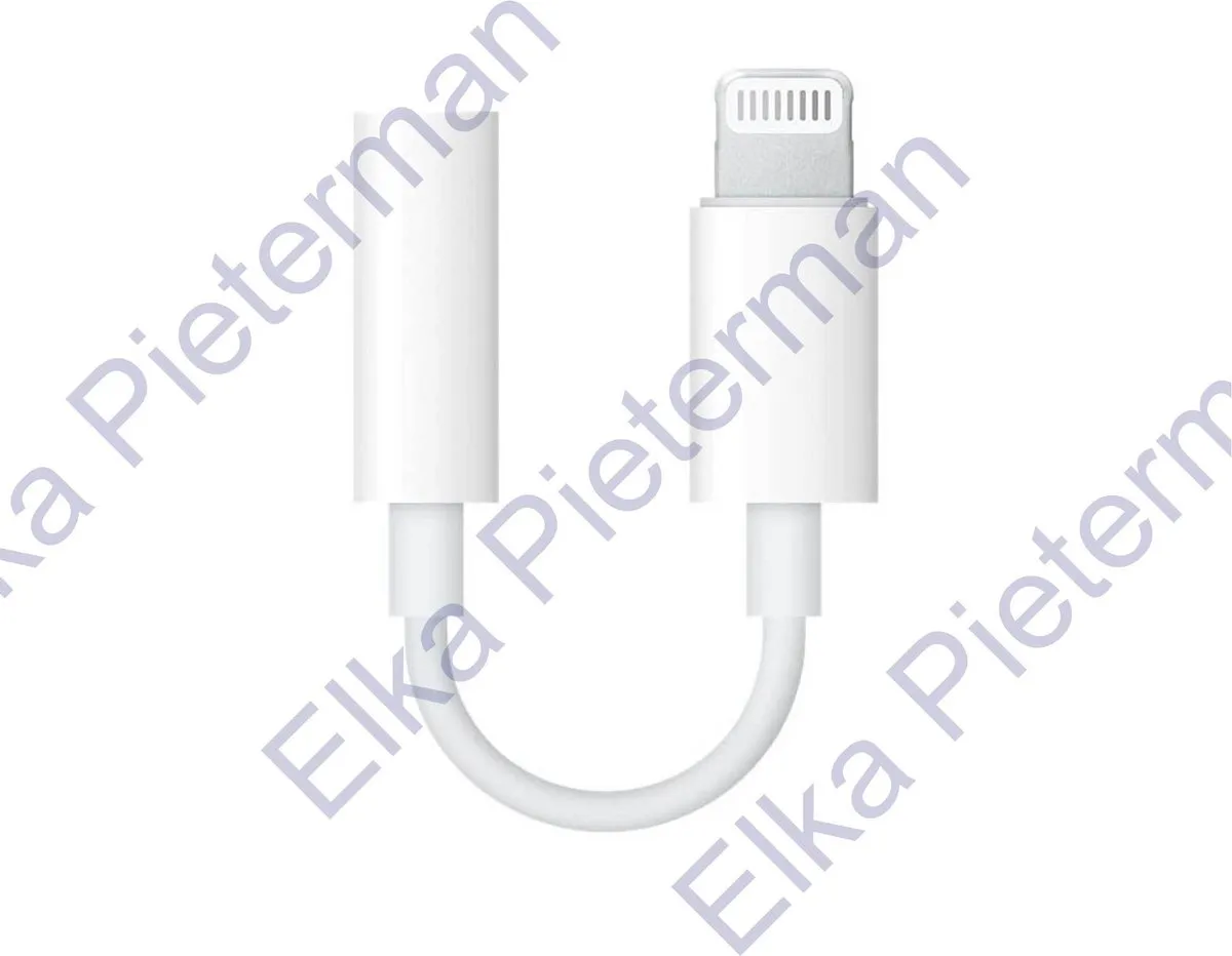 Apple Lightning naar 3.5mm Adapter - Wit