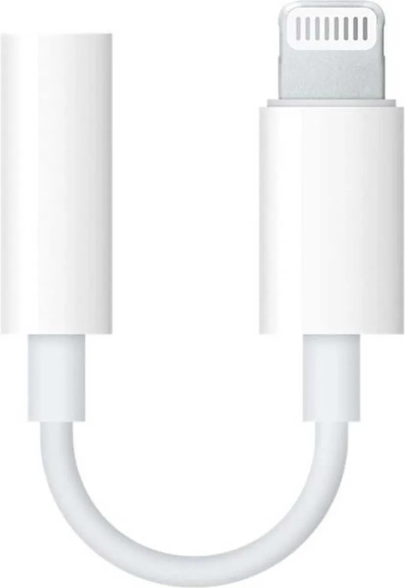 Apple Lightning naar 3.5mm Adapter - Wit