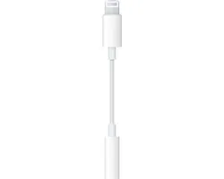 Apple Lightning naar 3.5mm Adapter - Wit