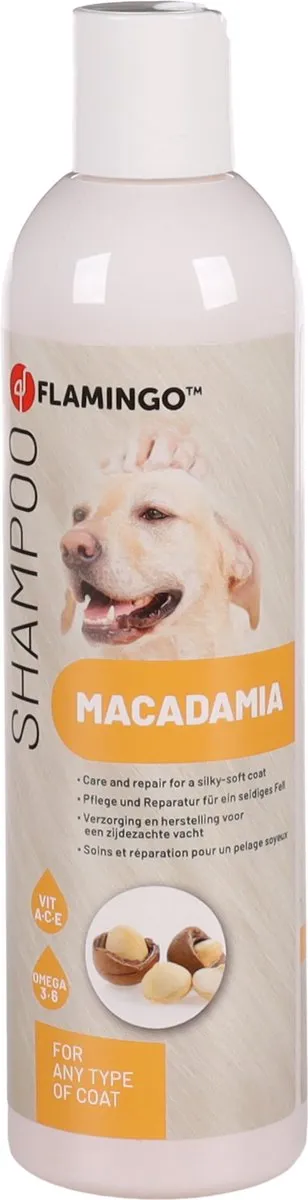 Flamingo Macadamia Hondenshampoo 300ml - Oranje