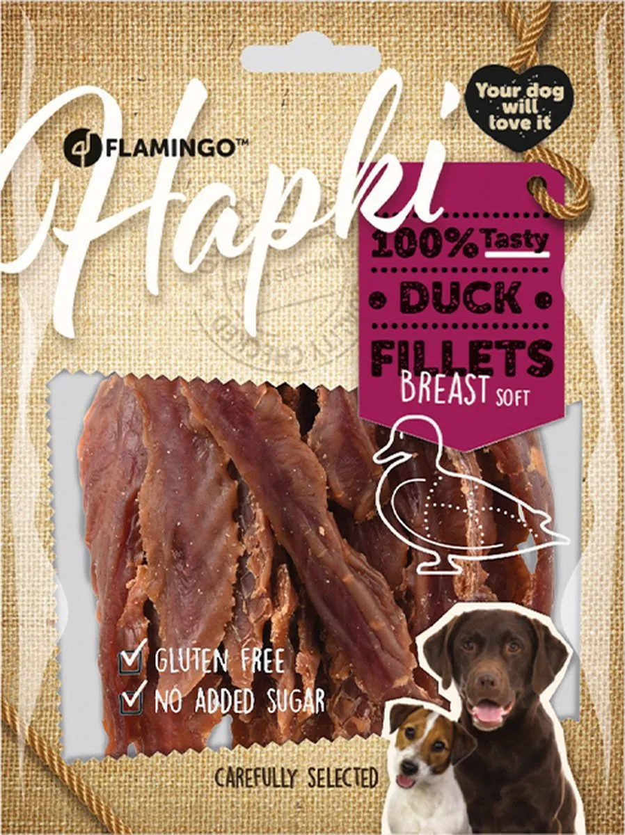 Flamingo Hapki Hondensnack Duck Fillets
