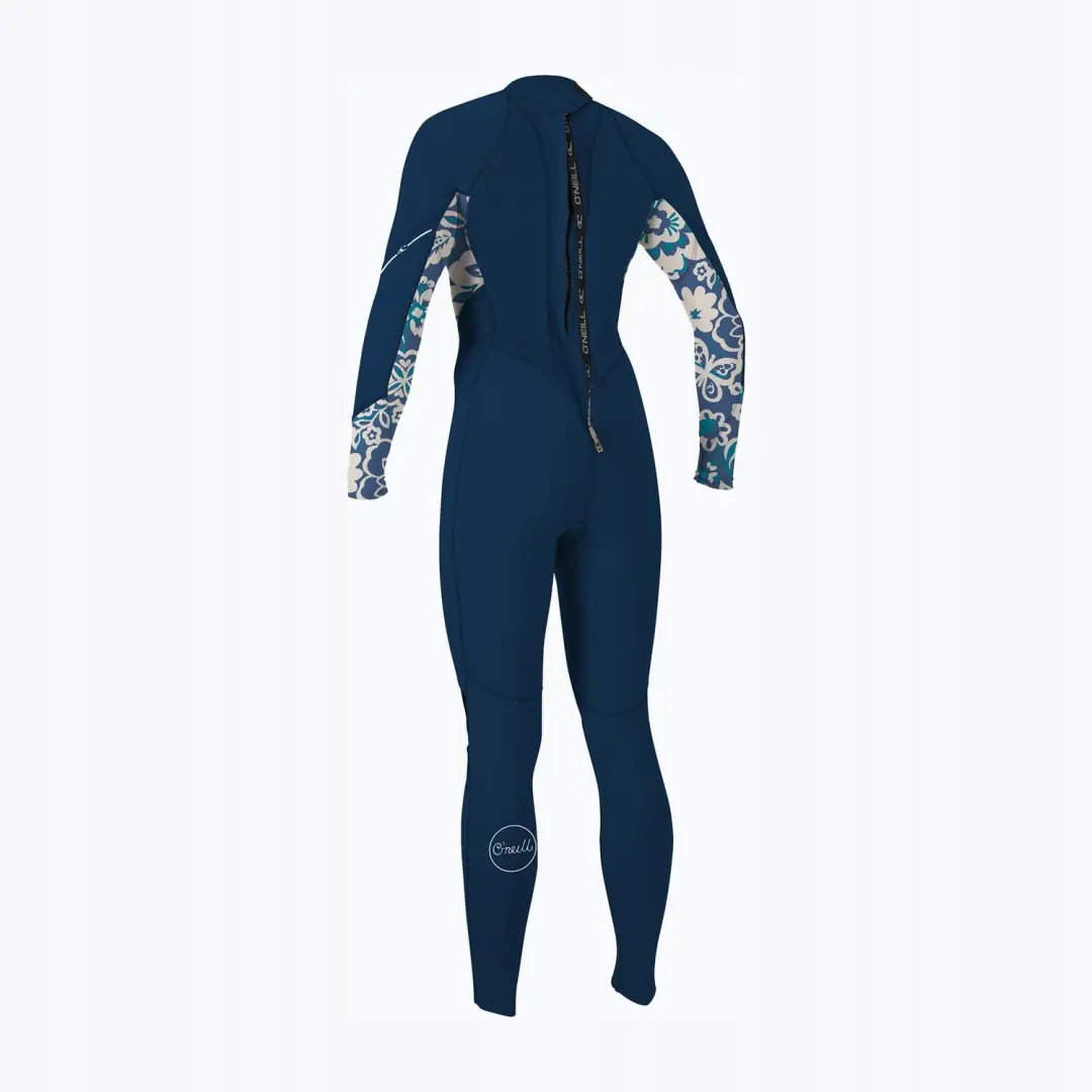 O'Neill Bahia 3/2mm Dames Wetsuit Back Zip Full Navy Maat 6