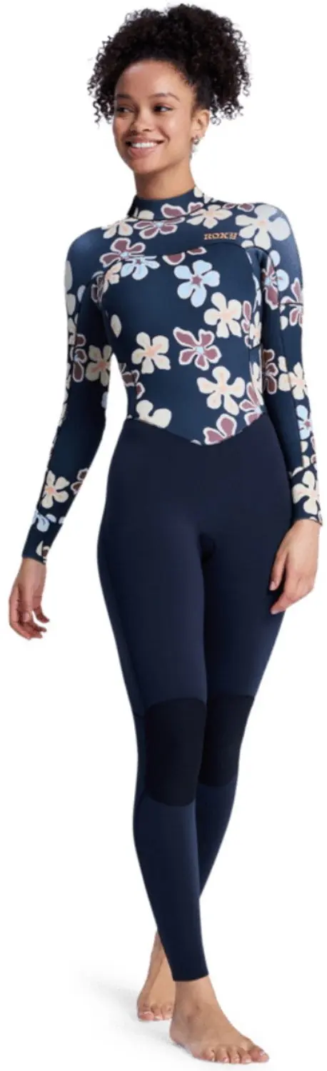 2026 Roxy Dames Swell Natural 3/2mm Rug Ritssluiting Wetsuit 26BW21351