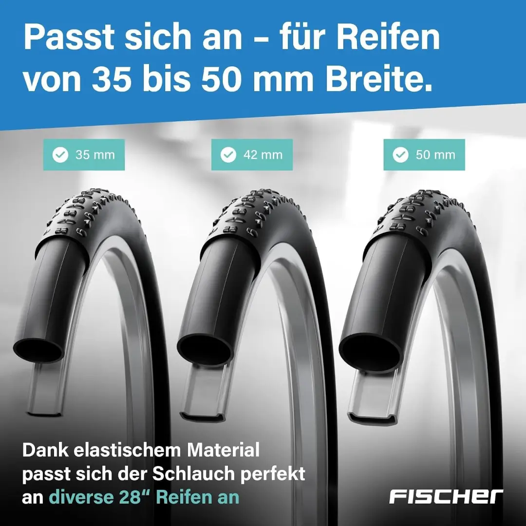 Fischer Fietsbinnenband 28" 40mm - 4 Stuks - Dunlop - afbeelding 3 van 6