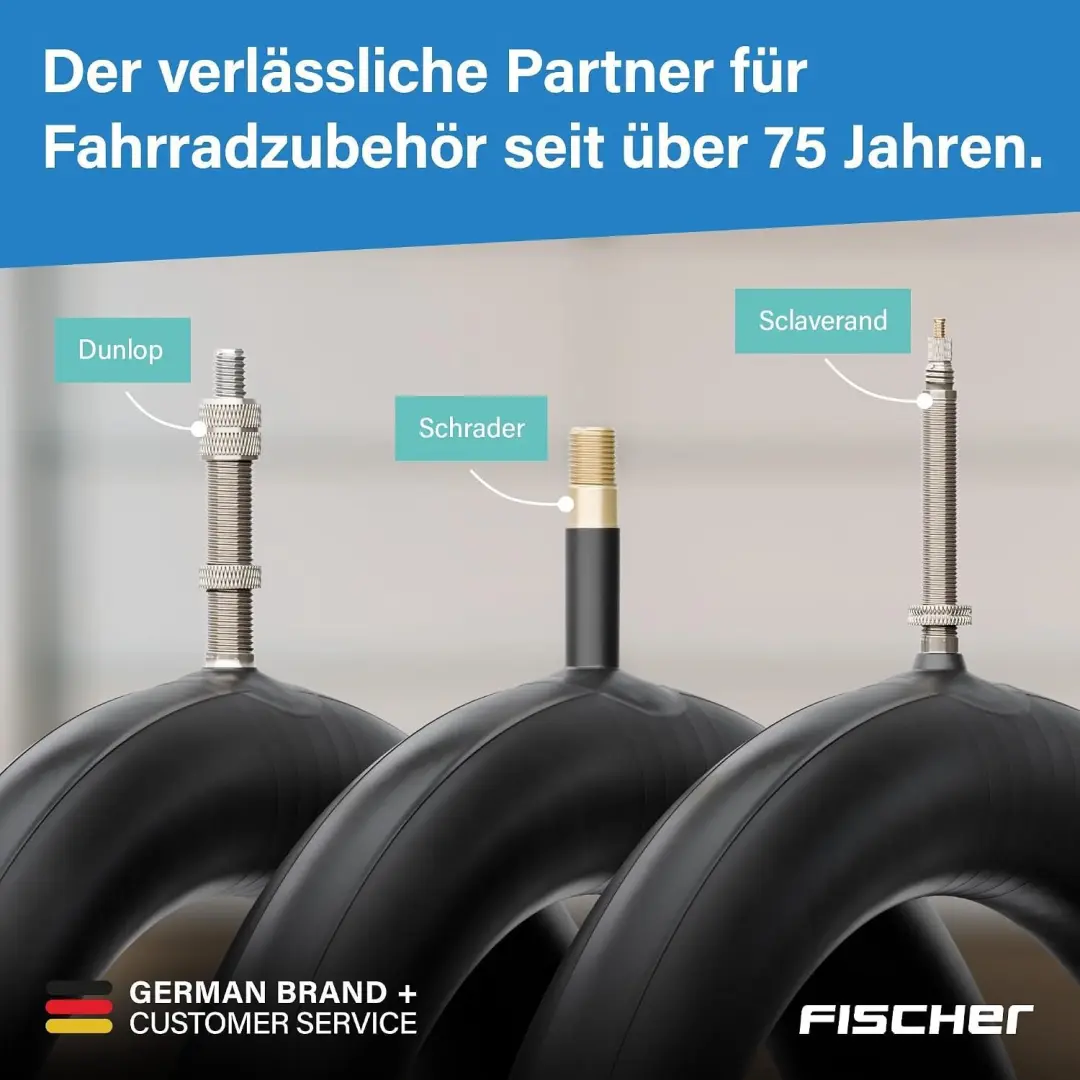 Fischer Fietsbinnenband 28" 40mm - 4 Stuks - Dunlop - afbeelding 5 van 6