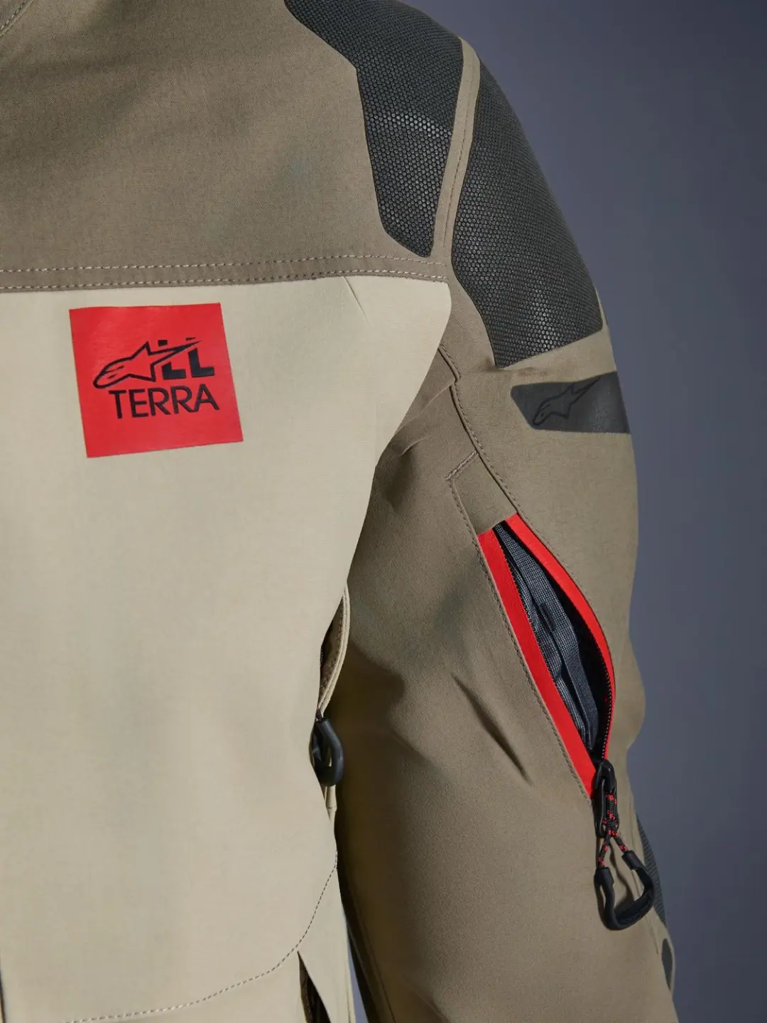 Alpinestars Nazca 3L GORE-TEX Pro Motorjas - Zwart/Bruin - afbeelding 3 van 6