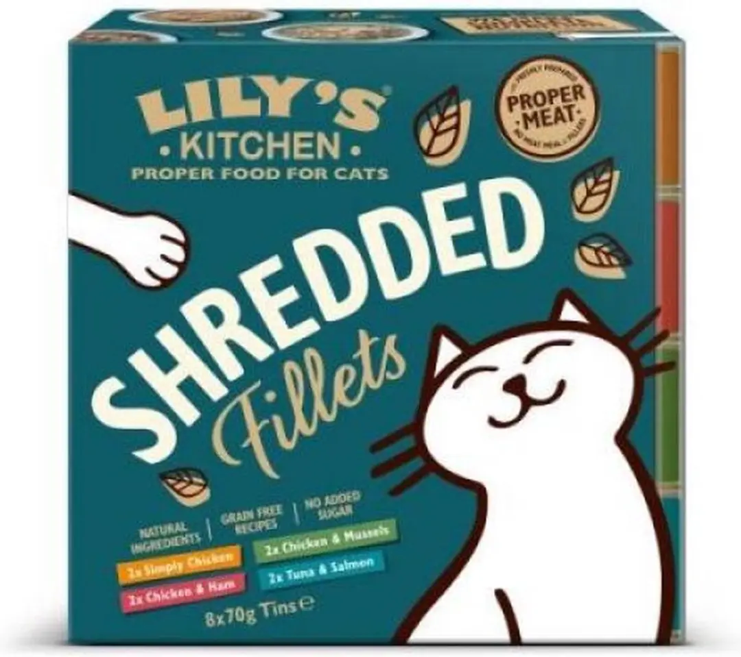Lily's kitchen shredded fillets multipack kattenvoer 3x 8x70 gr