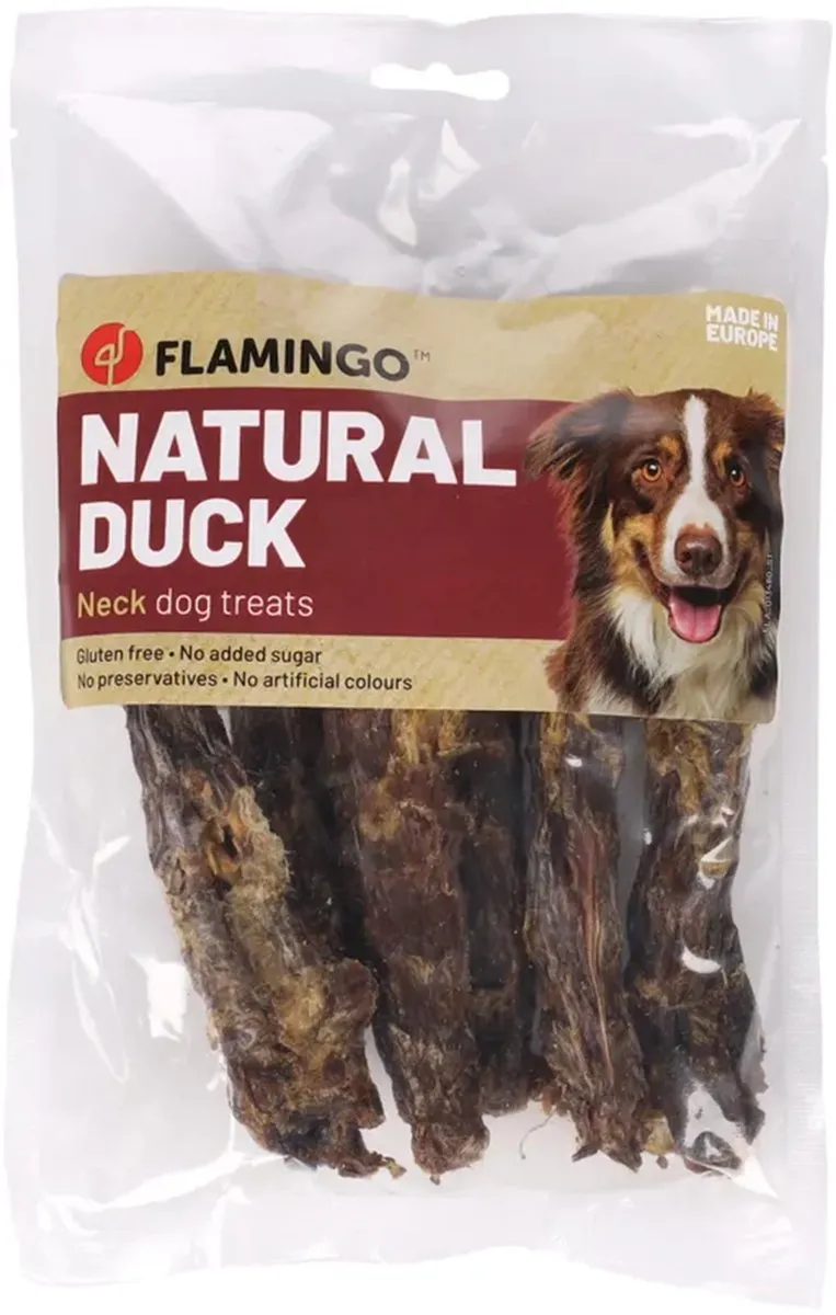 Flamingo Nature Snack Eendennekken 150g