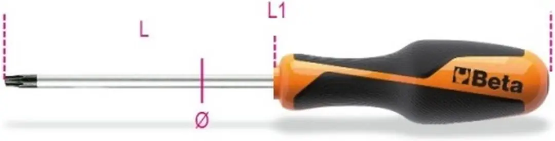 Merkloos Torx Schroevendraaier T7