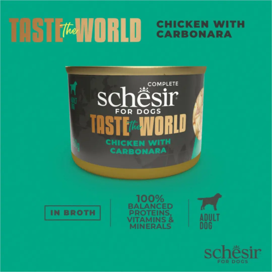 Schesir Taste The World Carbonara Hondenvoer 150g - afbeelding 5 van 6